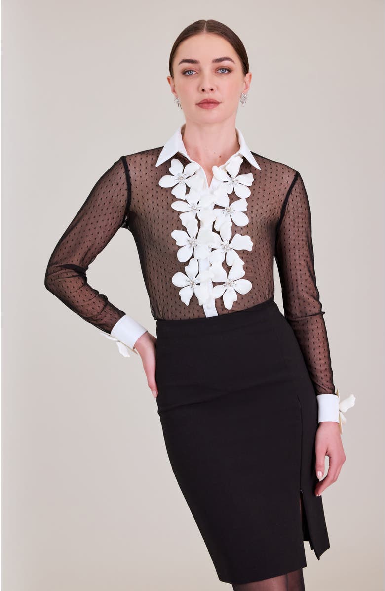 Anne Fontaine Terra Shirt, Alternate, color, Black