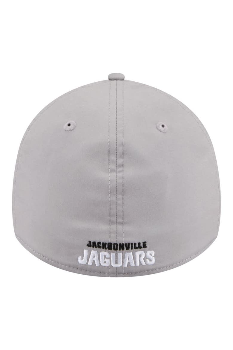 Men's New Era  Gray Jacksonville Jaguars Perforated 39THIRTY Flex Hat, Alternate, color, Gray