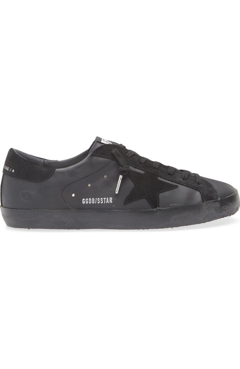 Golden Goose Super-Star Sneaker, Alternate, color, Black
