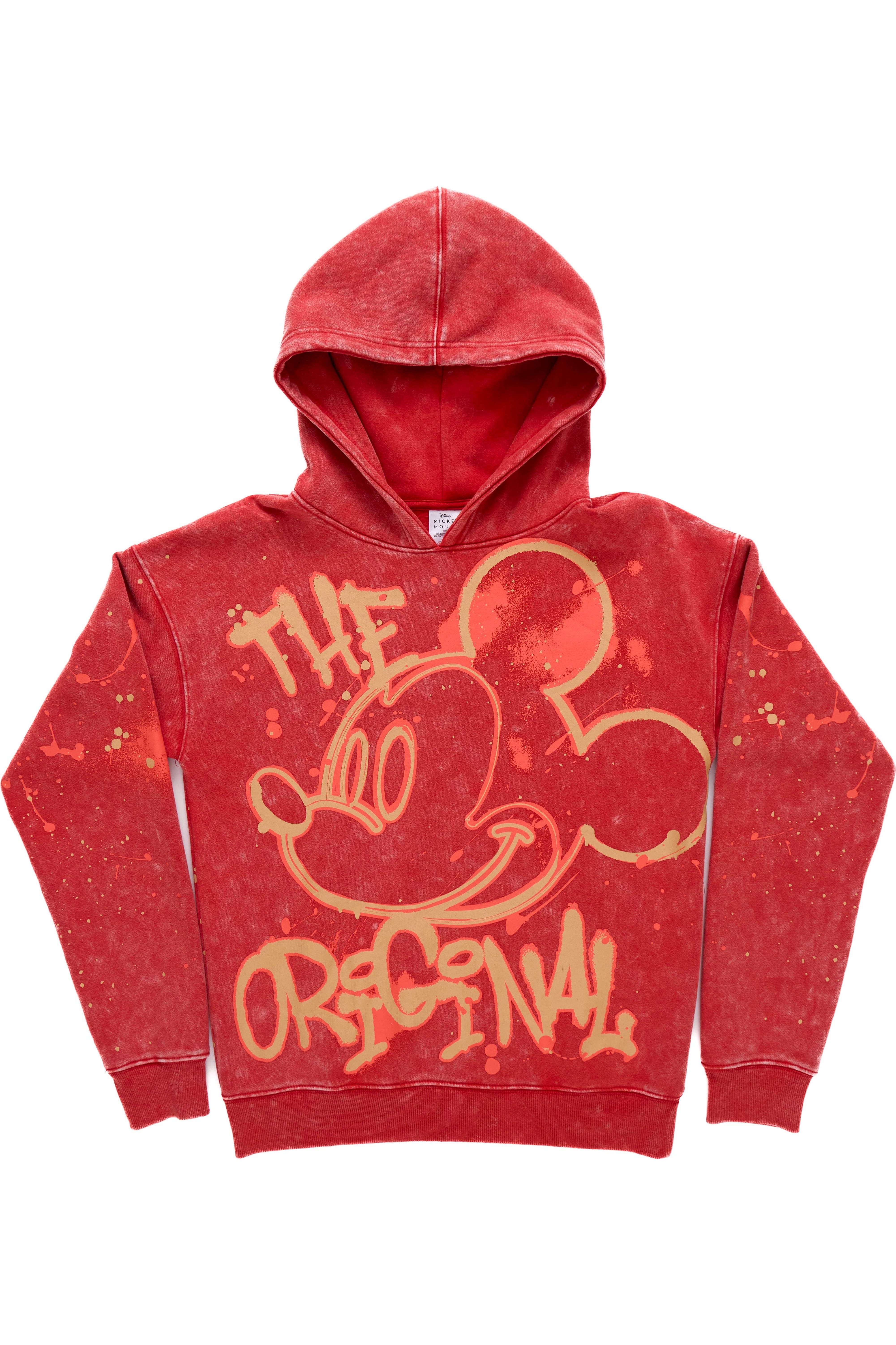 selected Mickey Red Acid Wash