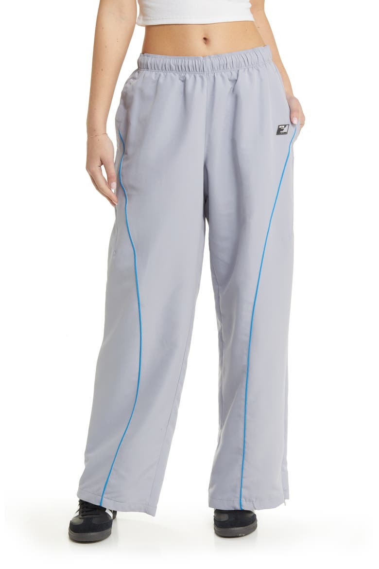 Curve Seam Track Pants, Main, color, GREY