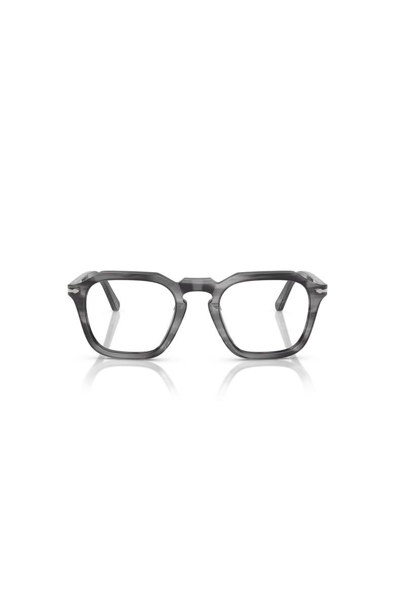 Persol 50mm Square optical glasses, Alternate, color, Grey