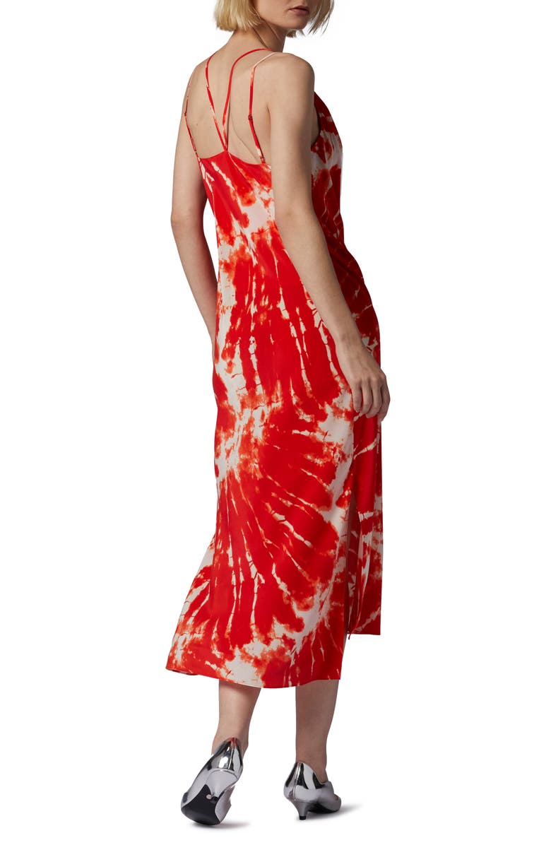 Equipment Silvana Print Silk Slipdress, Alternate, color, Fiery Red Multi