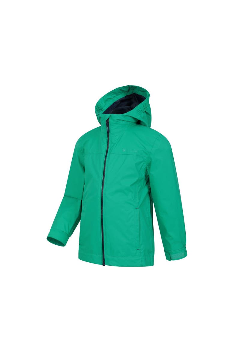 Childrens/Kids Torrent Waterproof Jacket, Alternate, color, Green