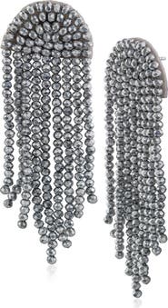 JARDIN Beaded Waterfall Drop Earrings