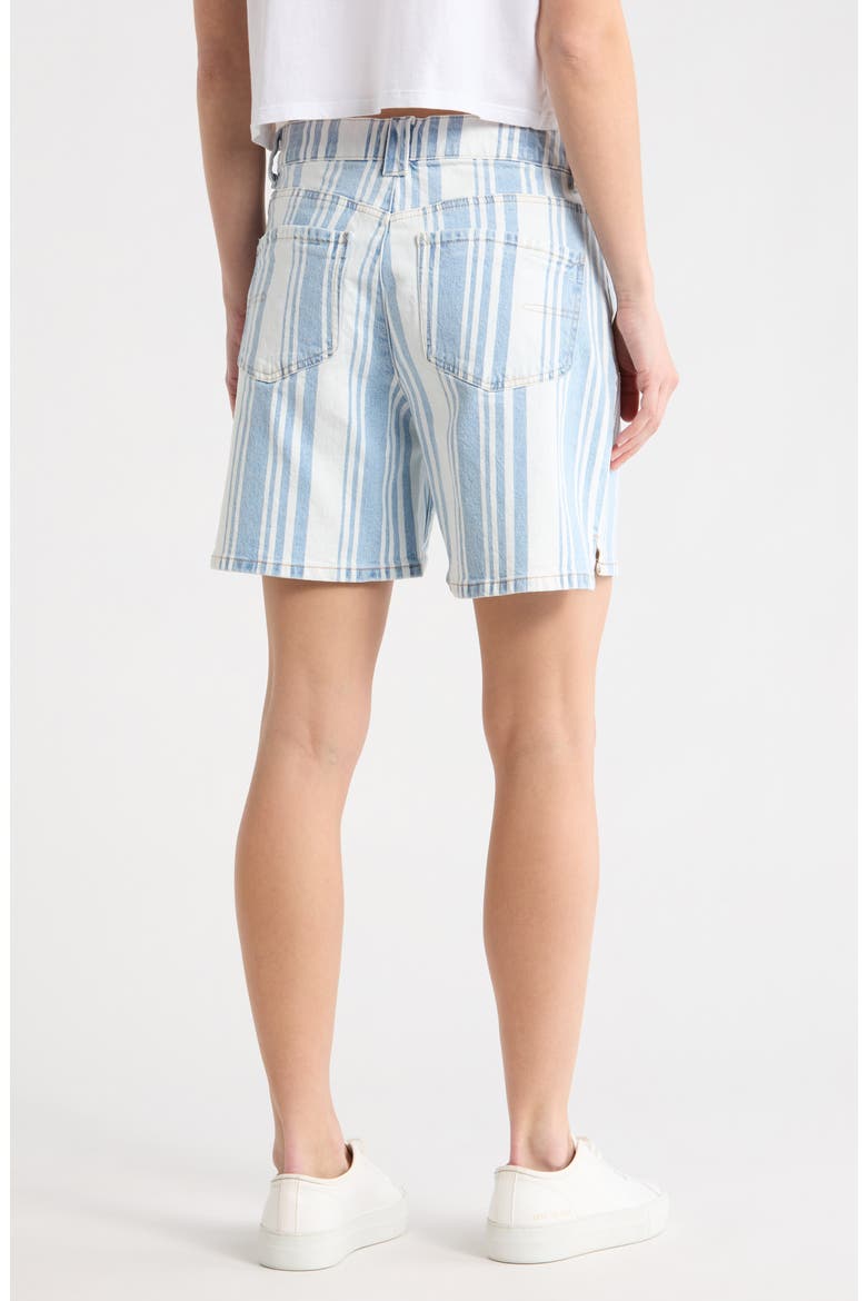 Drawstring Step Hem Shorts, Alternate, color, LIGHT BLUE