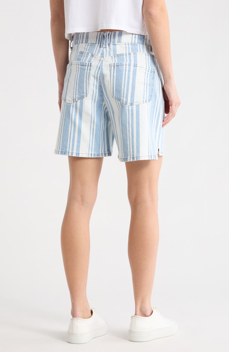 Democracy Drawstring Step Hem Shorts, Alternate, color, Light Blue