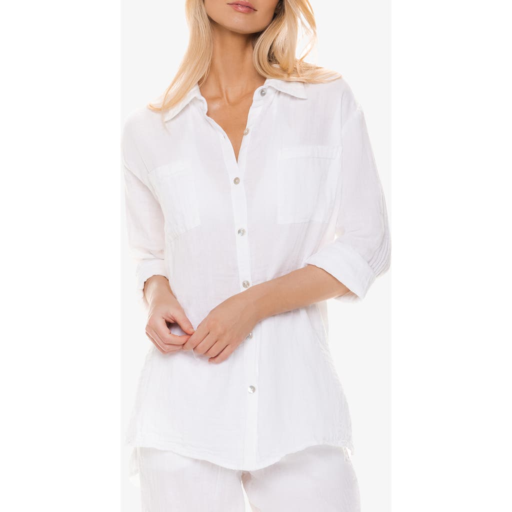 Helen Jon Island Shirt In White