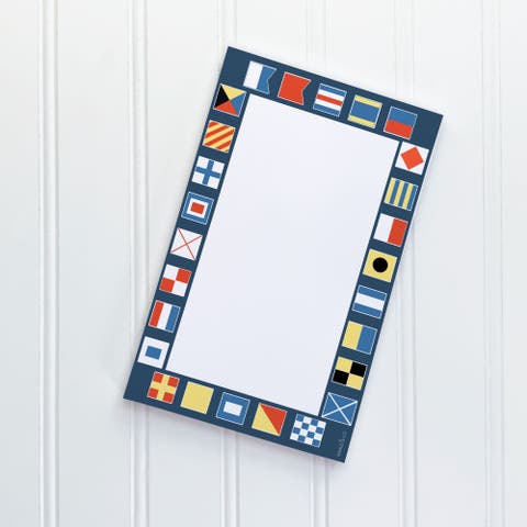 Nautical Alphabet Flags 5" x 8" Notepad
