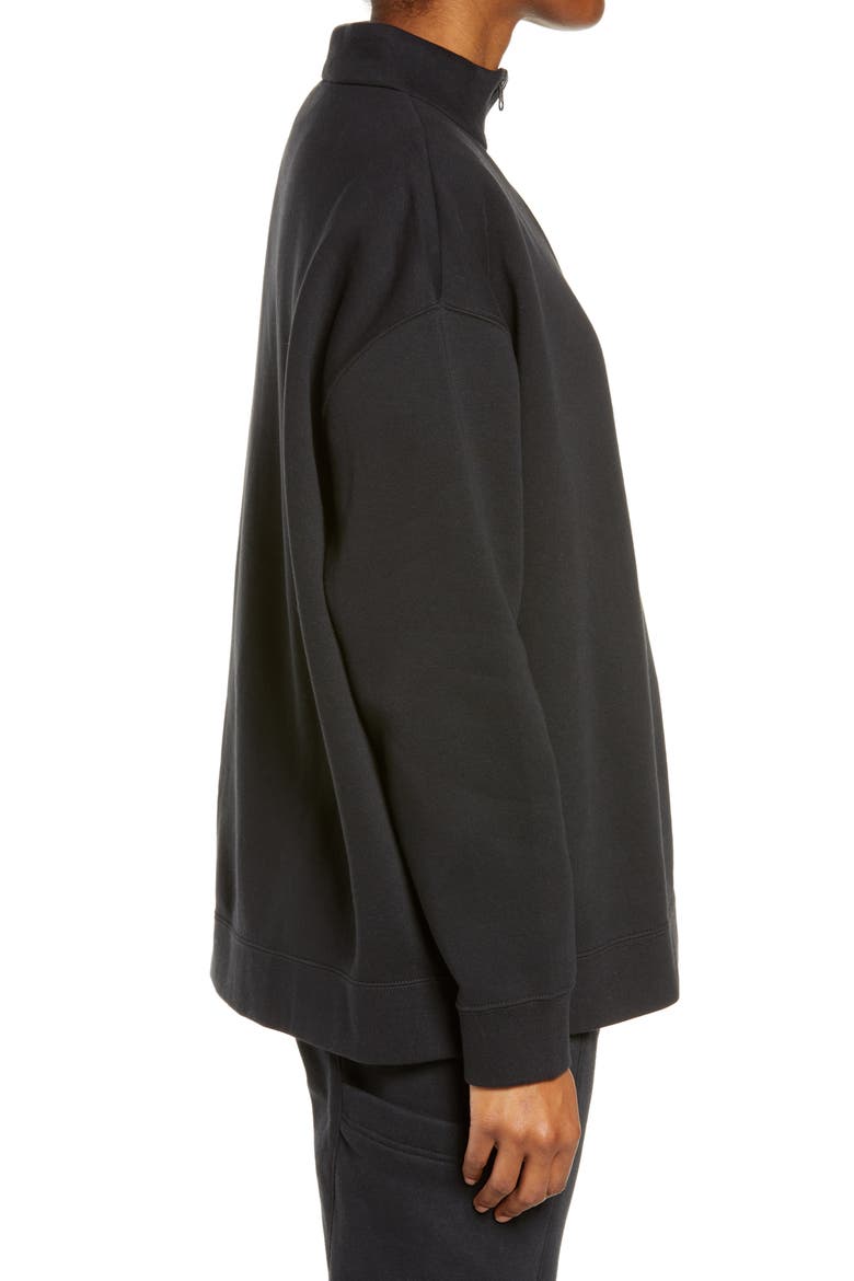 Sportswear Quarter Zip Pullover, Alternate, color, BLACK/ WHITE