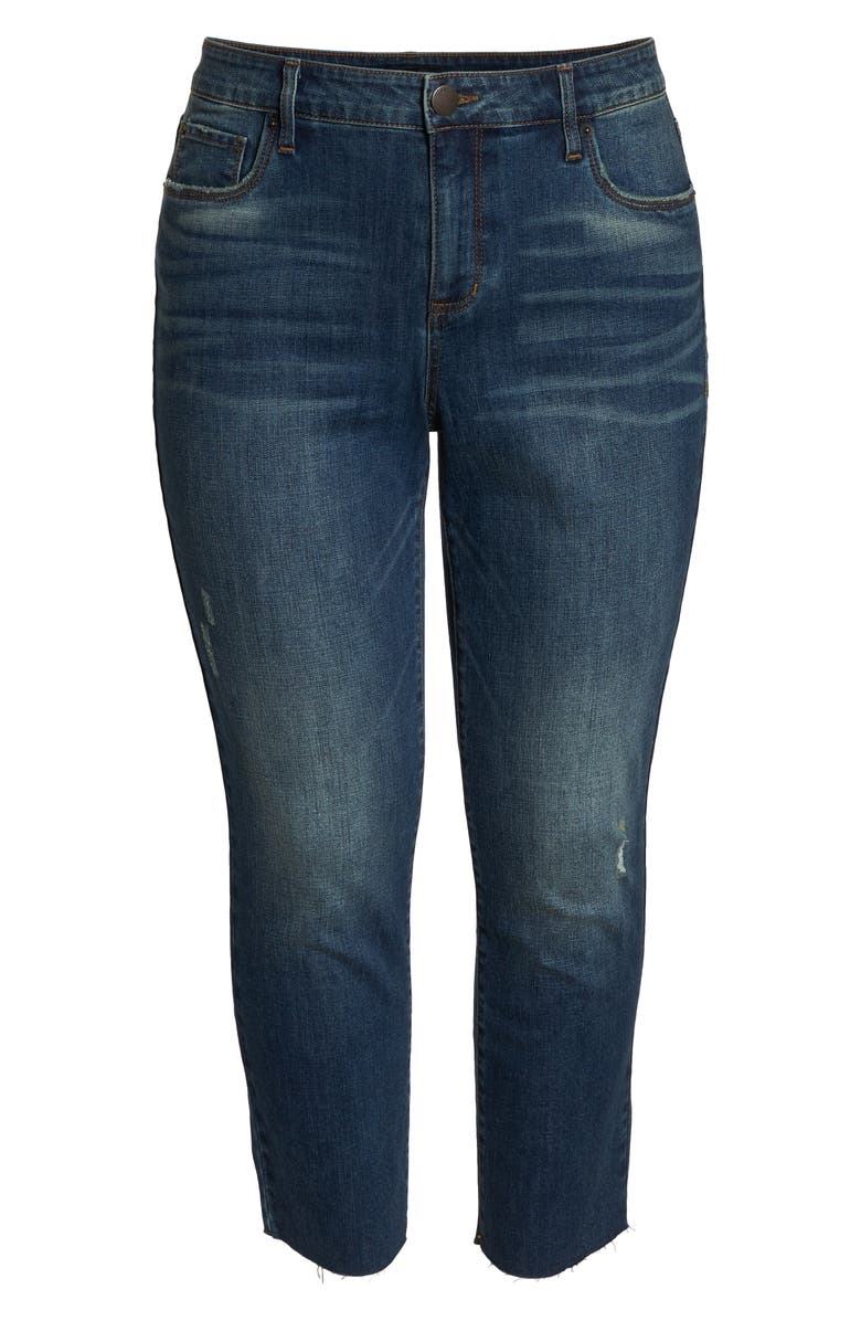 STS Blue Cara Cuffed Slim Straight Jeans, Alternate, color,