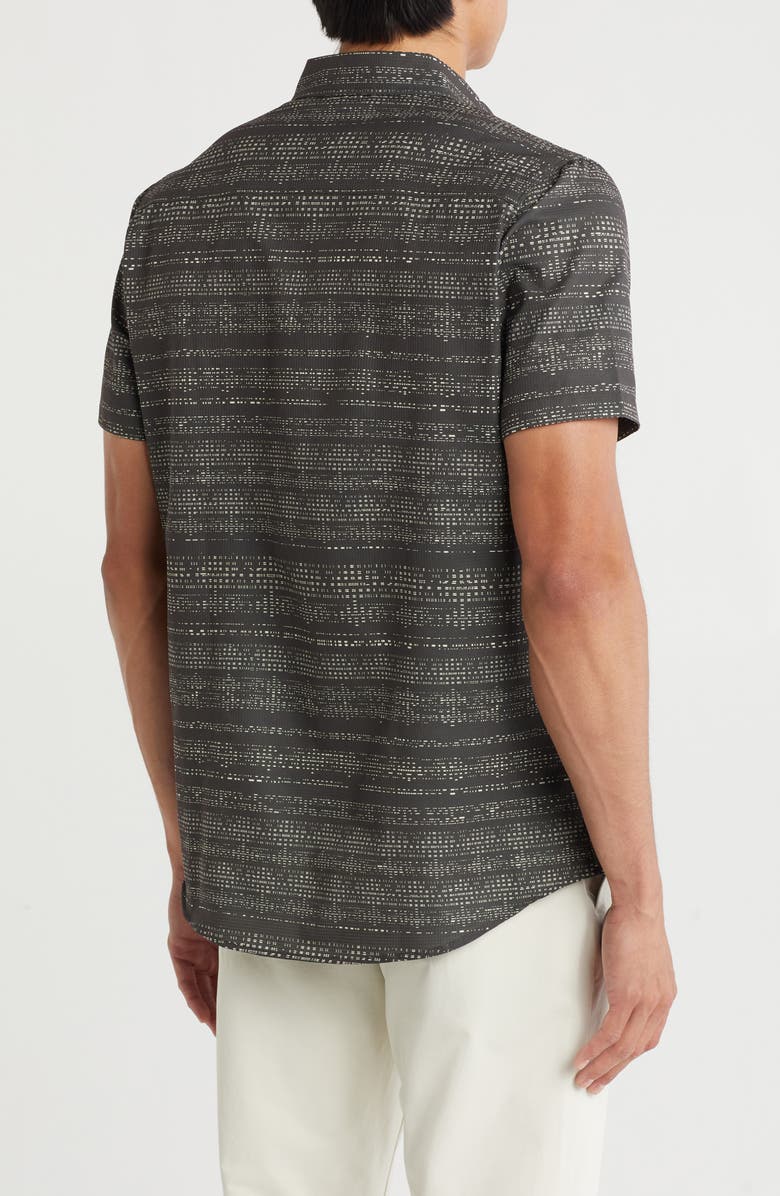 Union Print UB Tech Short Sleeve Stretch Aero Mesh Button-Up Shirt, Alternate, color, Flint