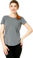 Rebody Active Rebody Essentials Scooped Short Sleeve Top