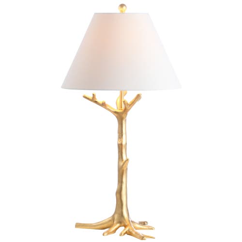 Jonathan Y Galen 33.5in Resin Led Table Lamp In Gold Leaf