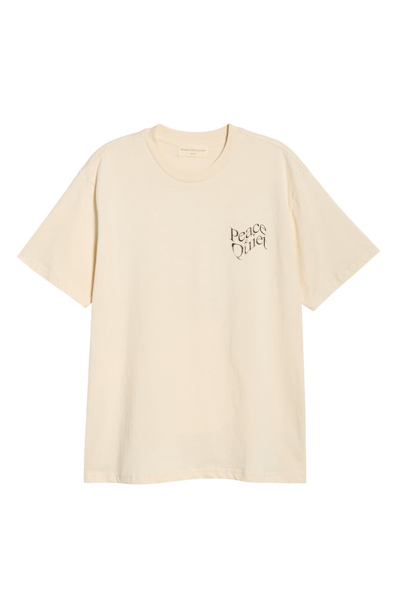 Museum of Peace 
Quiet Warped Graphic T-Shirt, Alternate, color, Bone