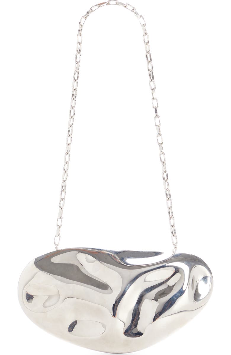Alaïa Fluide Aluminum Clutch, Alternate, color,