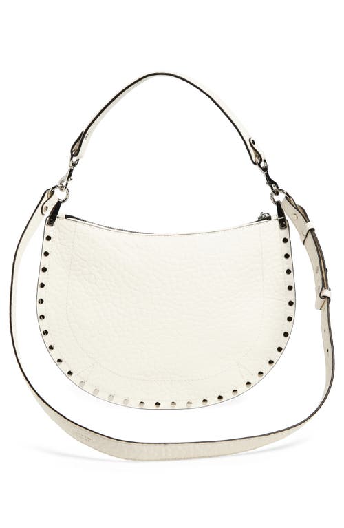 Isabel Marant Oskan Bubble Soft Leather Hobo Bag In Gray