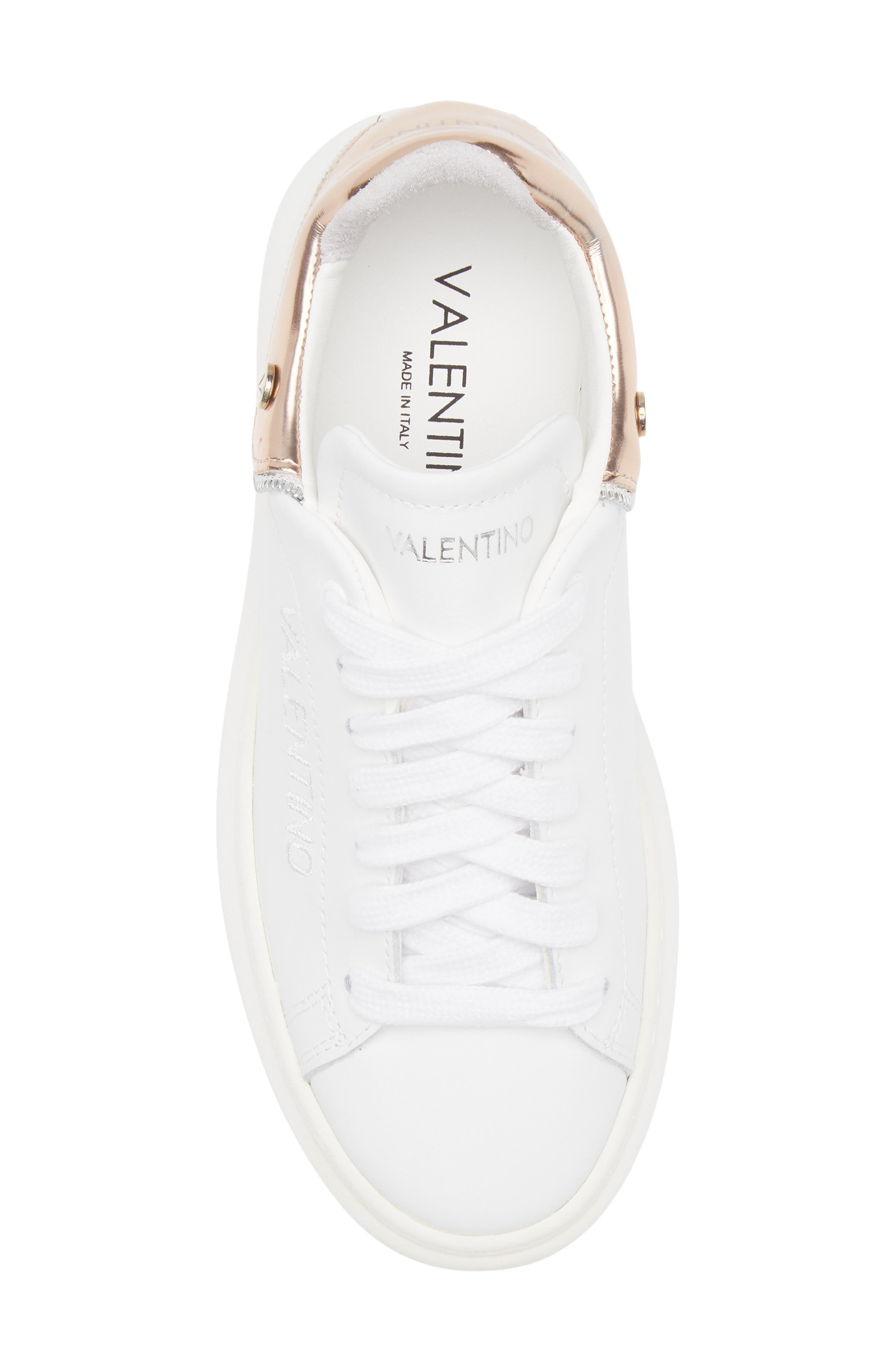 VALENTINO BY MARIO VALENTINO Fresia Zip Sneaker, Alternate, color, White Copper