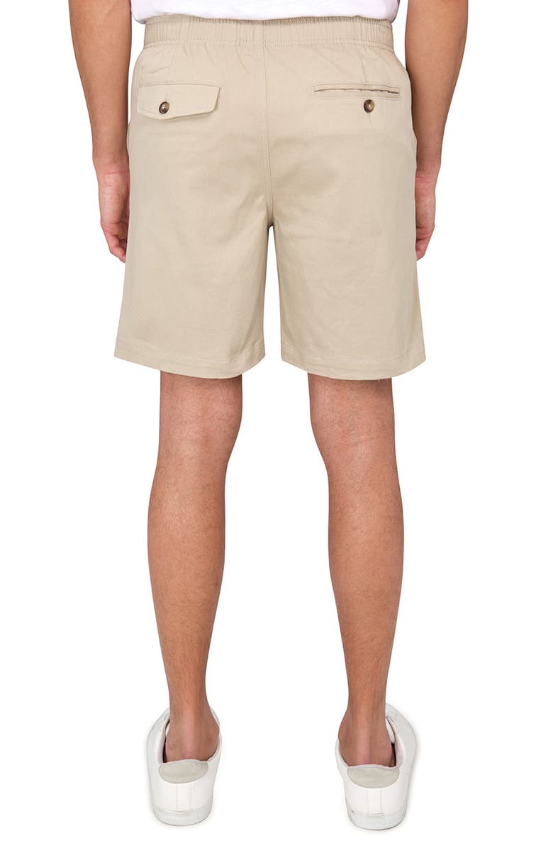 CONSTRUCT Slim Fit Solid Drawstring Shorts, Alternate, color, Khaki