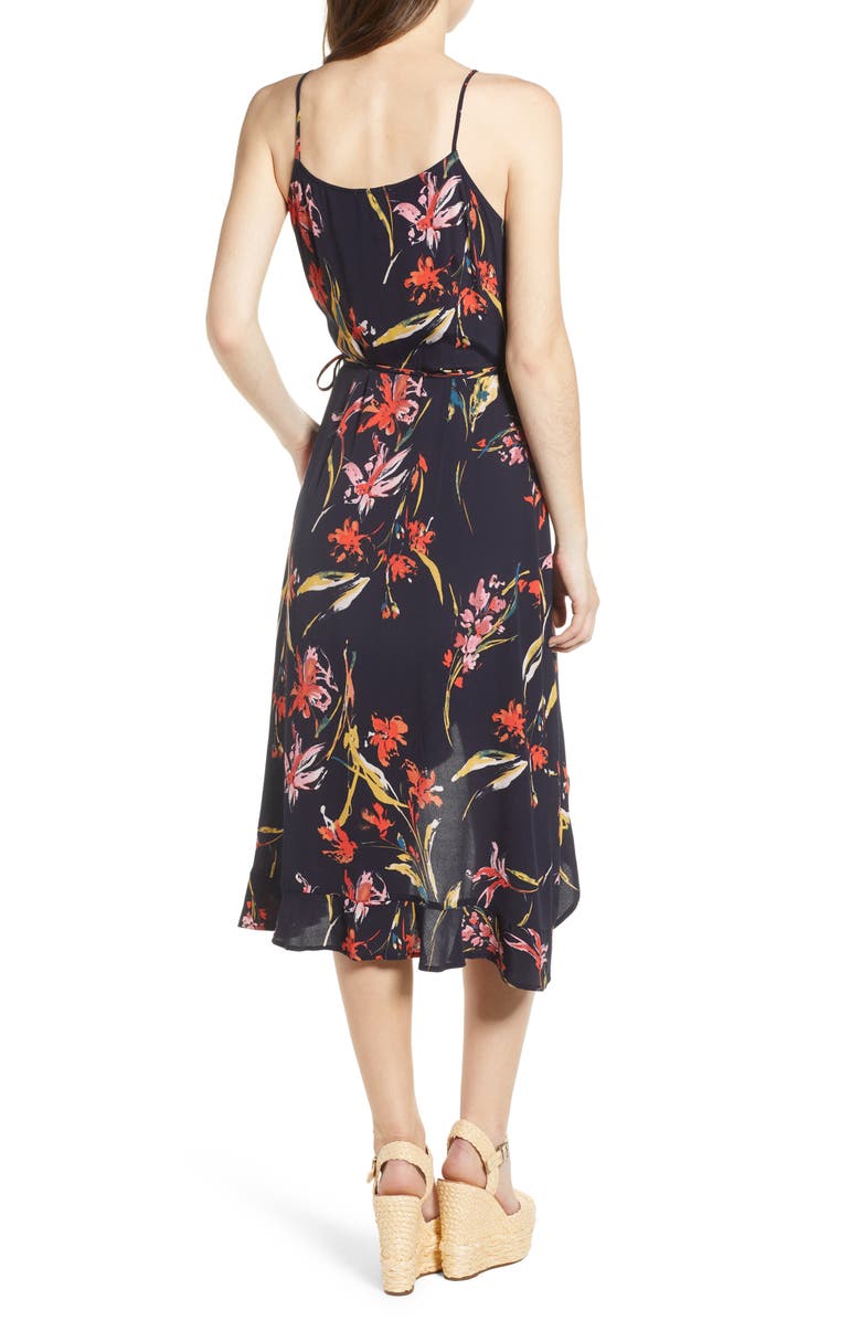 Leith Flounce Wrap Midi Dress, Alternate, color, 