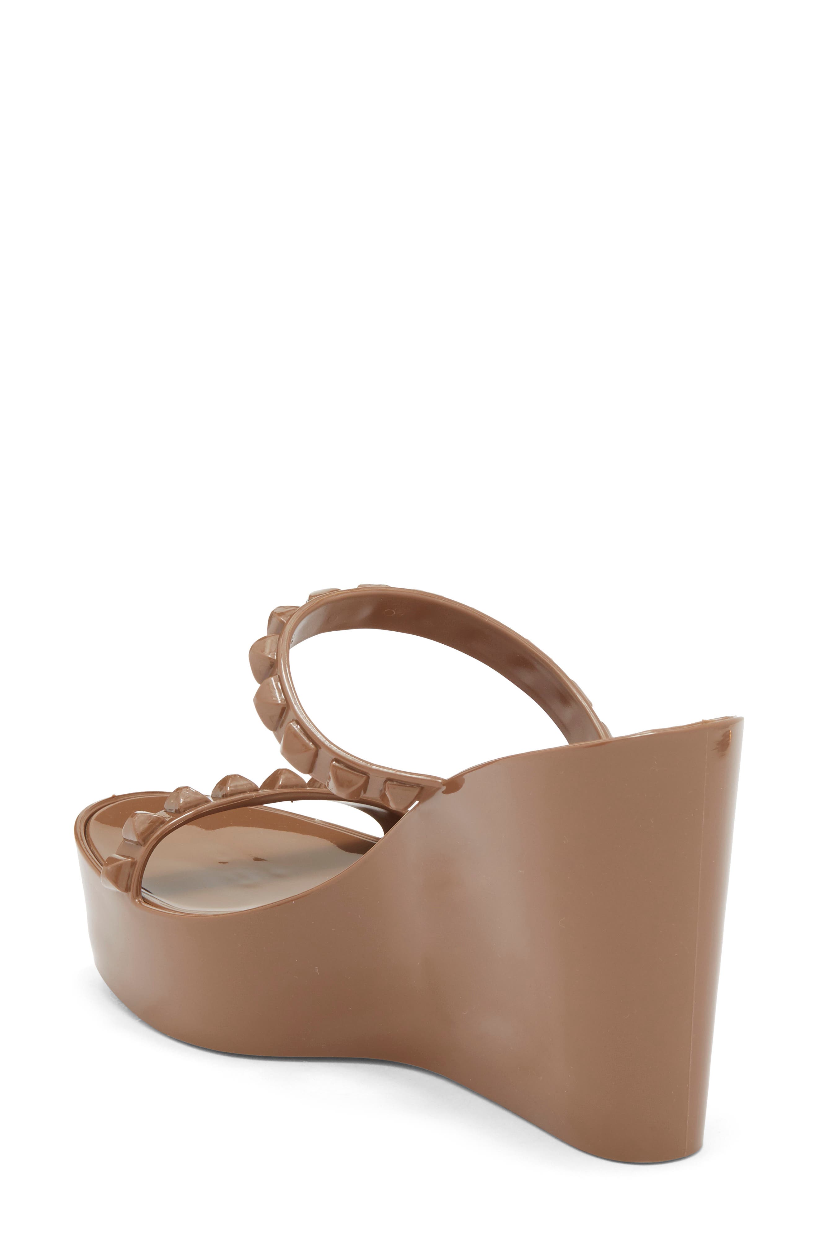 Tonino Platform Wedge Sandal, Alternate, color, BROWN