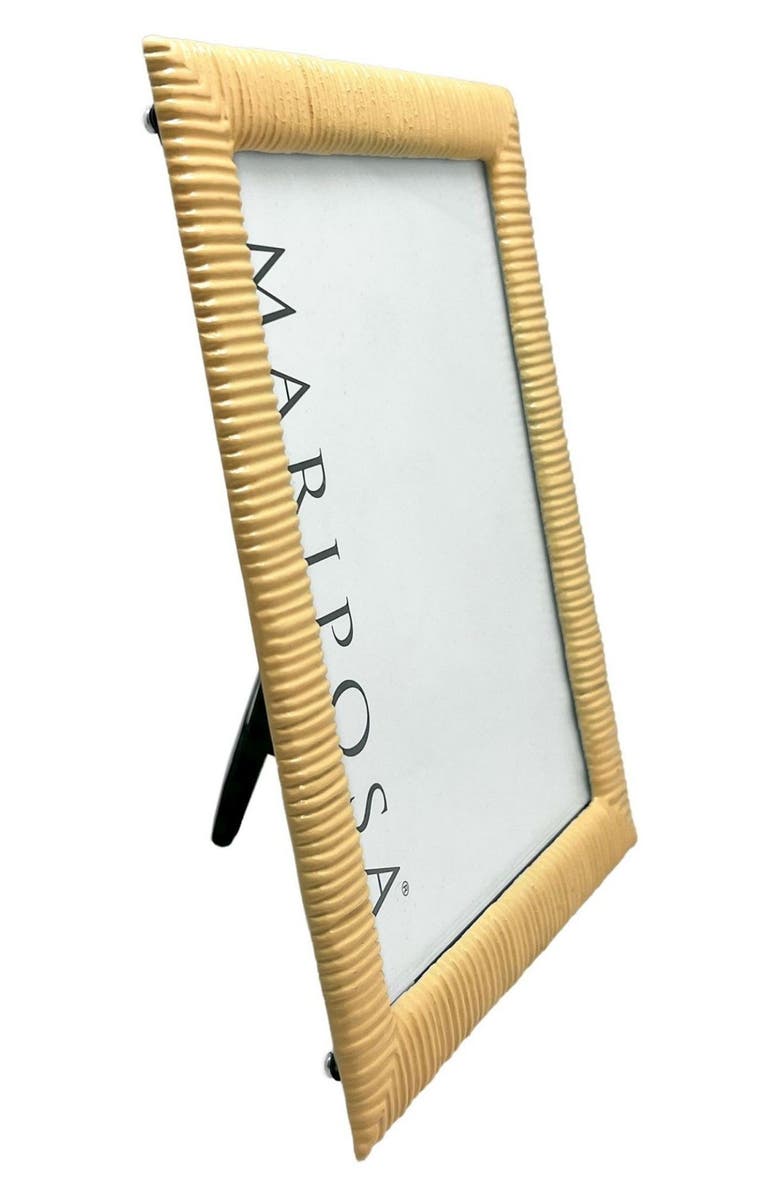 Mariposa Woven Texture 5 x 7-Inch Picture Frame, Alternate, color, Yellow