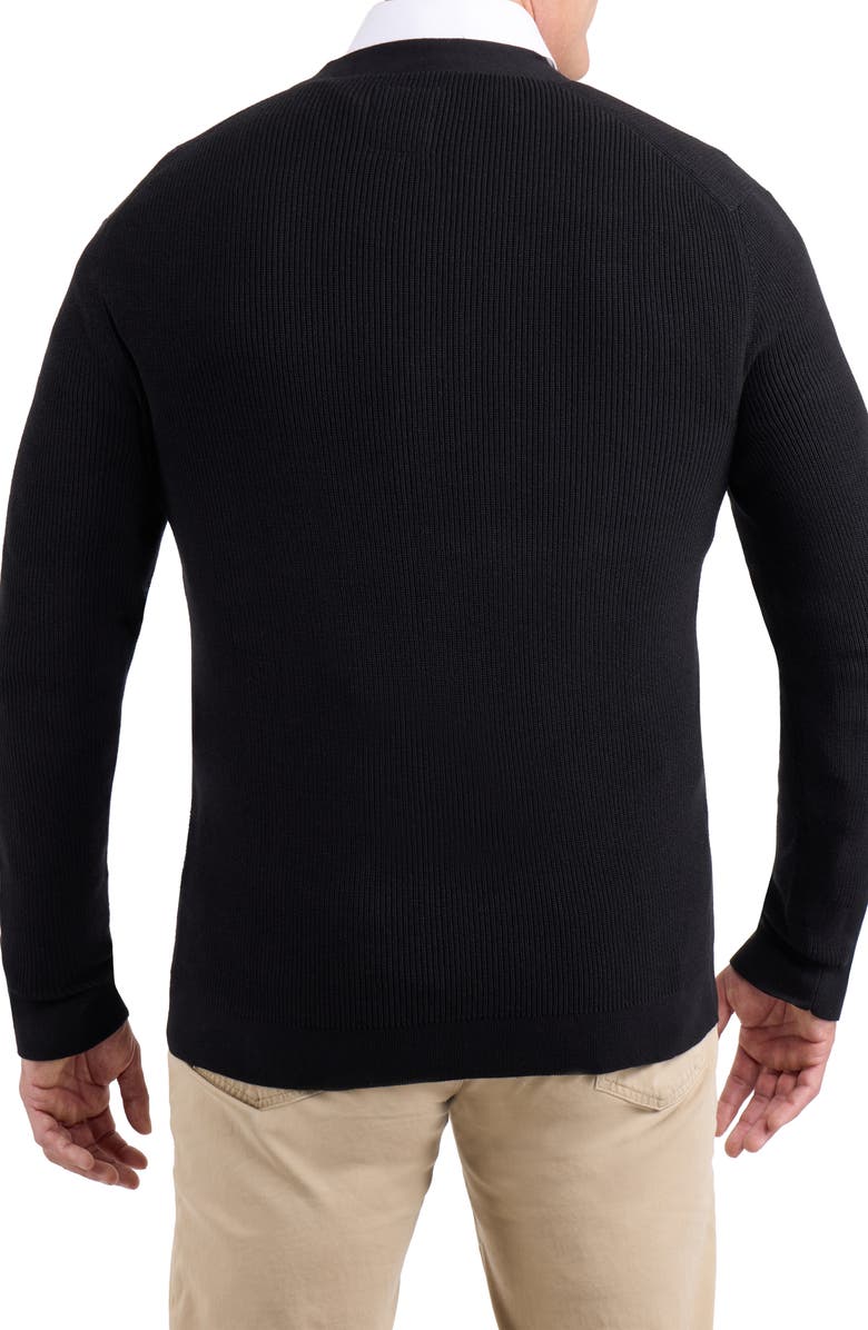 XRAY V-Neck Sweater Cardigan, Alternate, color, Black