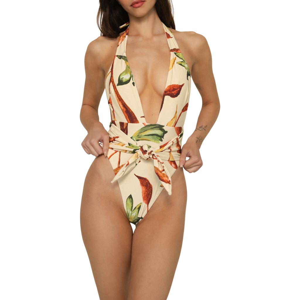 MONTCE MONTCE ROOTED FLORAL TROPEZ ONE-PIECE SWIMSUIT