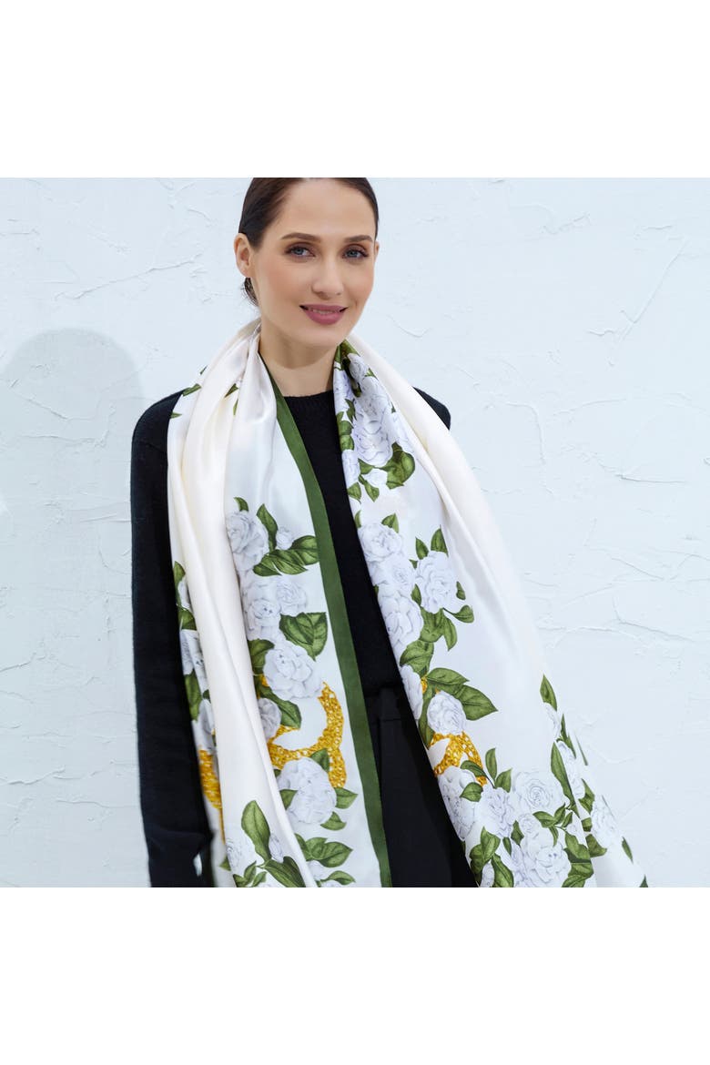 The Spring Lightweight Women’s Scarf, Alternate, color, Ivory
