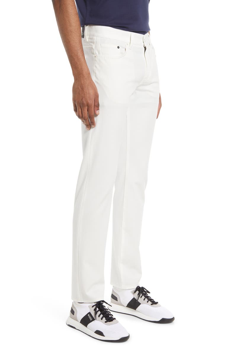 Delaware Slim Fit Five Pocket Pants, Alternate, color, OPEN WHT