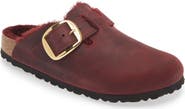 Birkenstock Boston Big Buckle Genuine Shearling Lined Clog