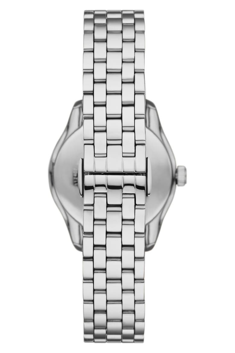 Mother-of-Pearl Dial Bracelet Watch, 32mm, Alternate, color, SILVER