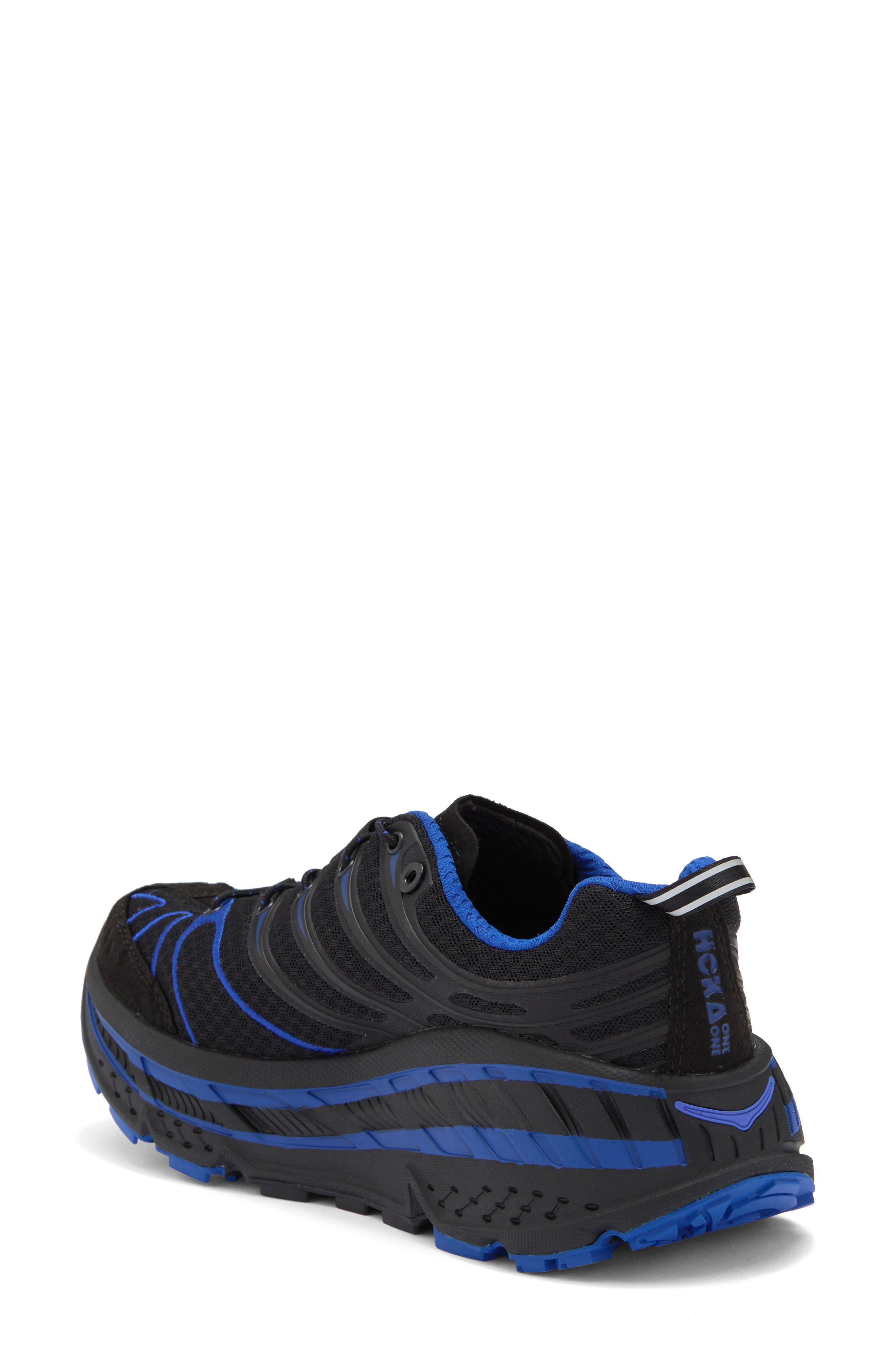 HOKA Stinson Evo OG Running Shoe, Alternate, color, Black / Ultramarine