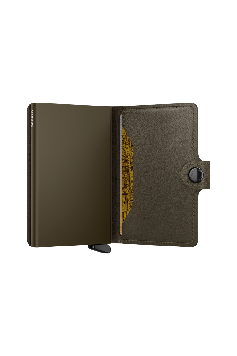 Premium Miniwallet+ Emboss Lines, Alternate, color, Cedar
