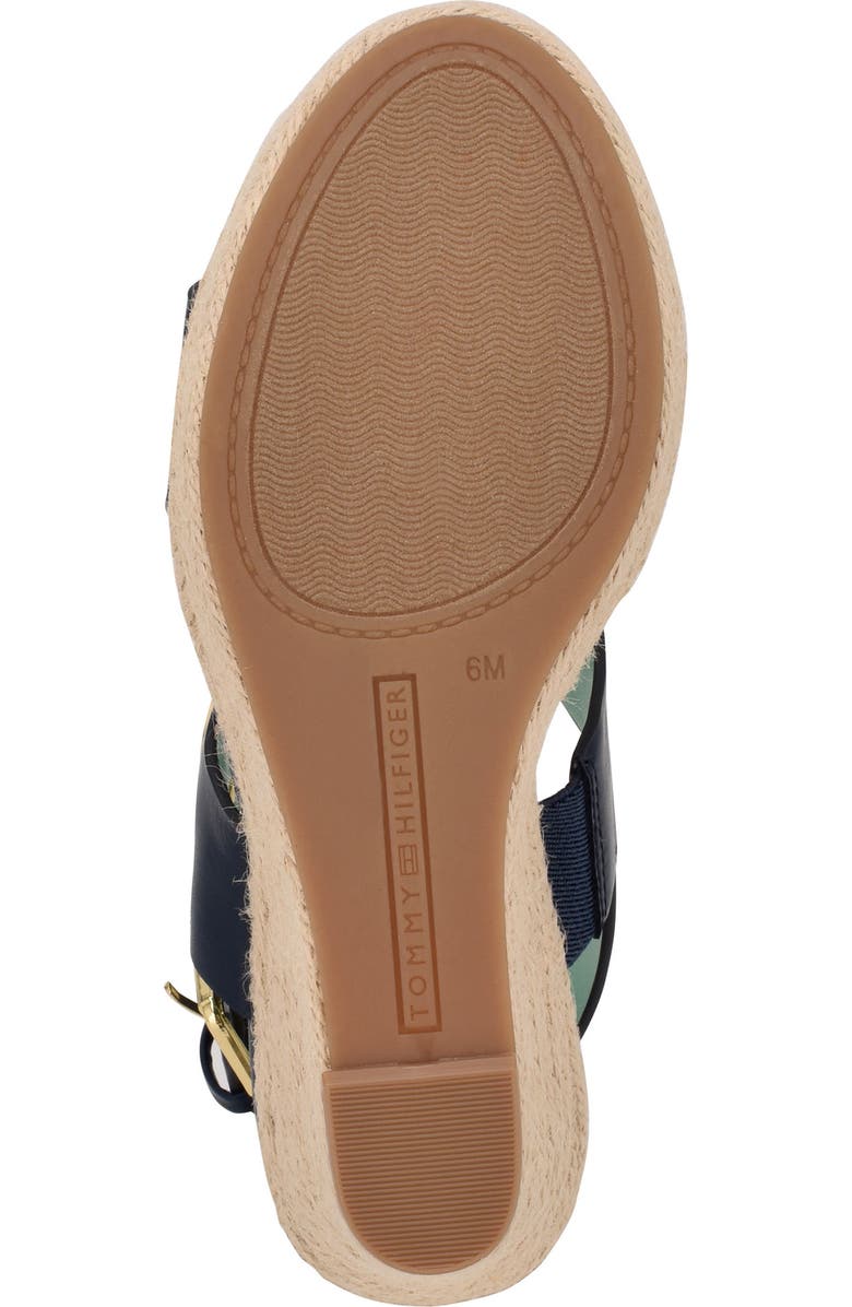 Tommy Hilfiger Kahdy Espadrille Wedge Sandal, Alternate, color, Dark Blue 400