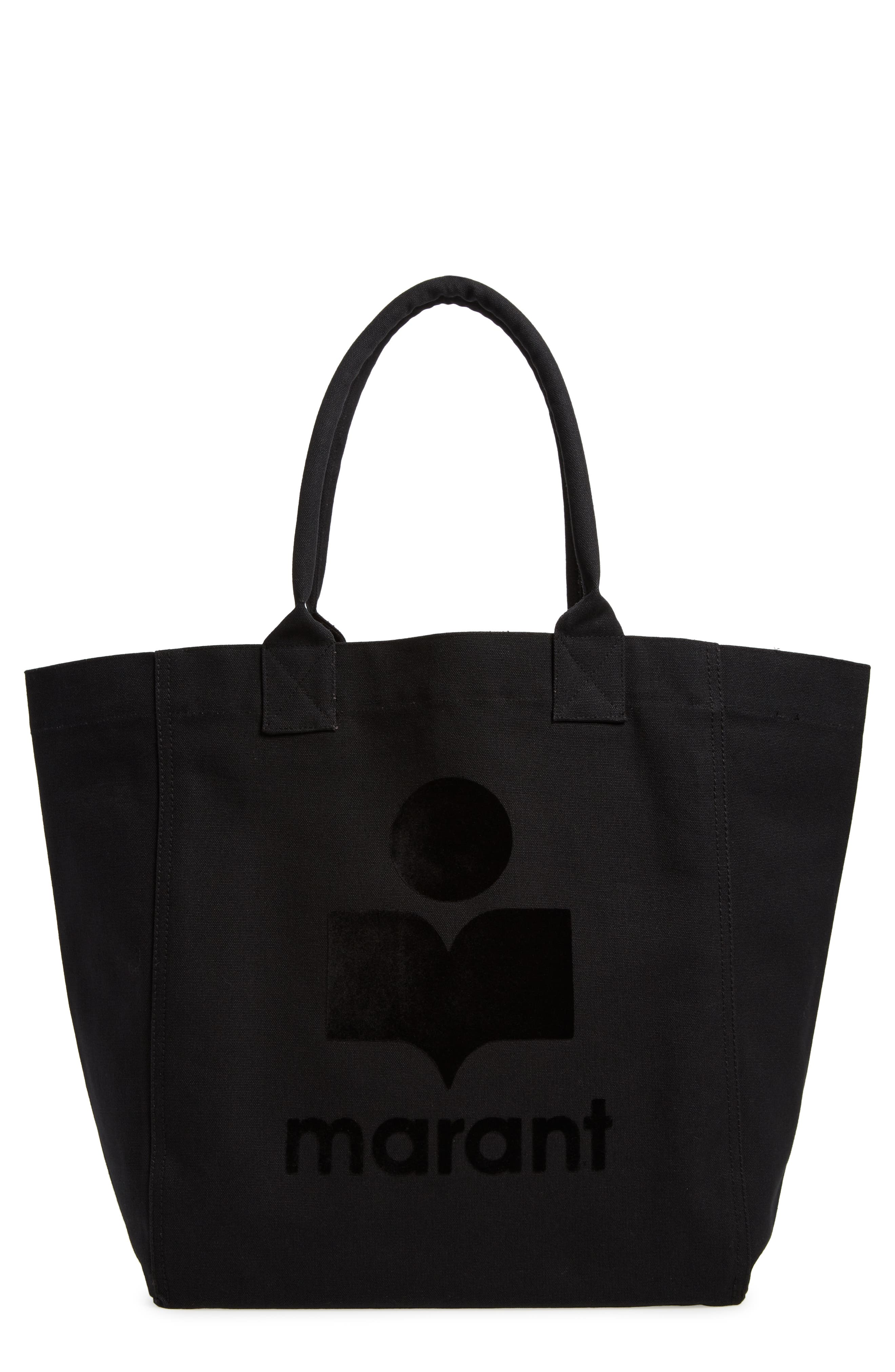 Isabel Marant Yenky Logo Canvas Tote, Main, color, 