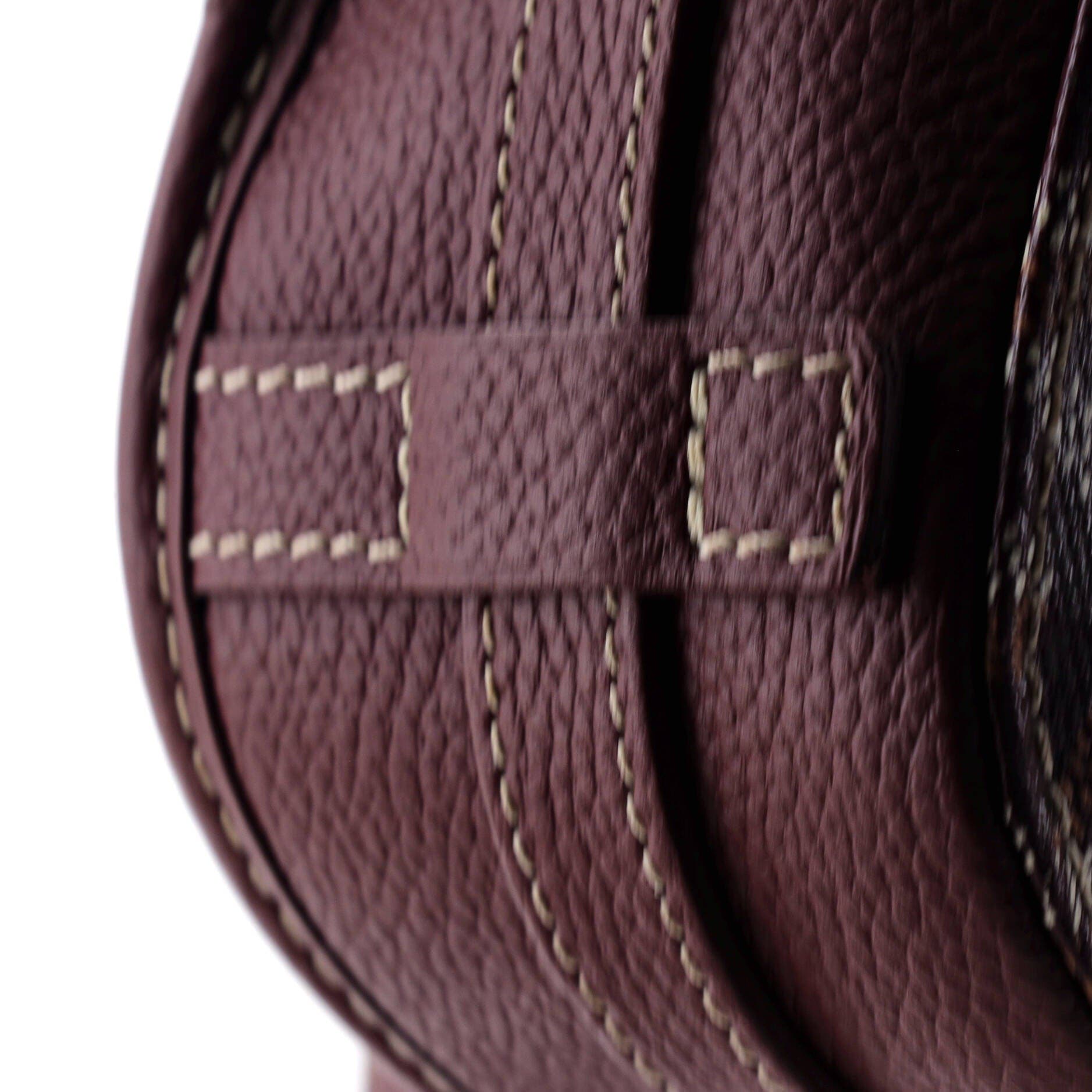 Belvedere III Messenger Bag Coated Canvas with Leather PM, Alternate, color, Burgundy