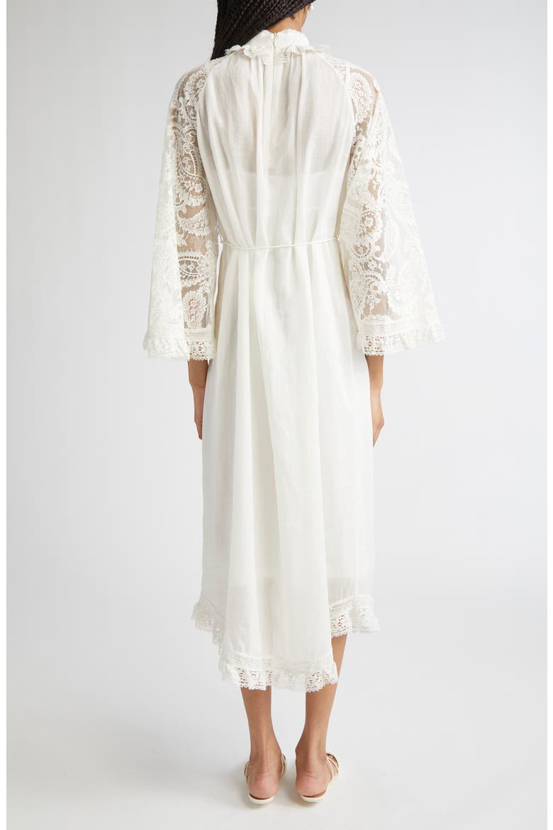 Ascension Lace Trim Tie Waist Midi Dress (Women) | Nordstrom