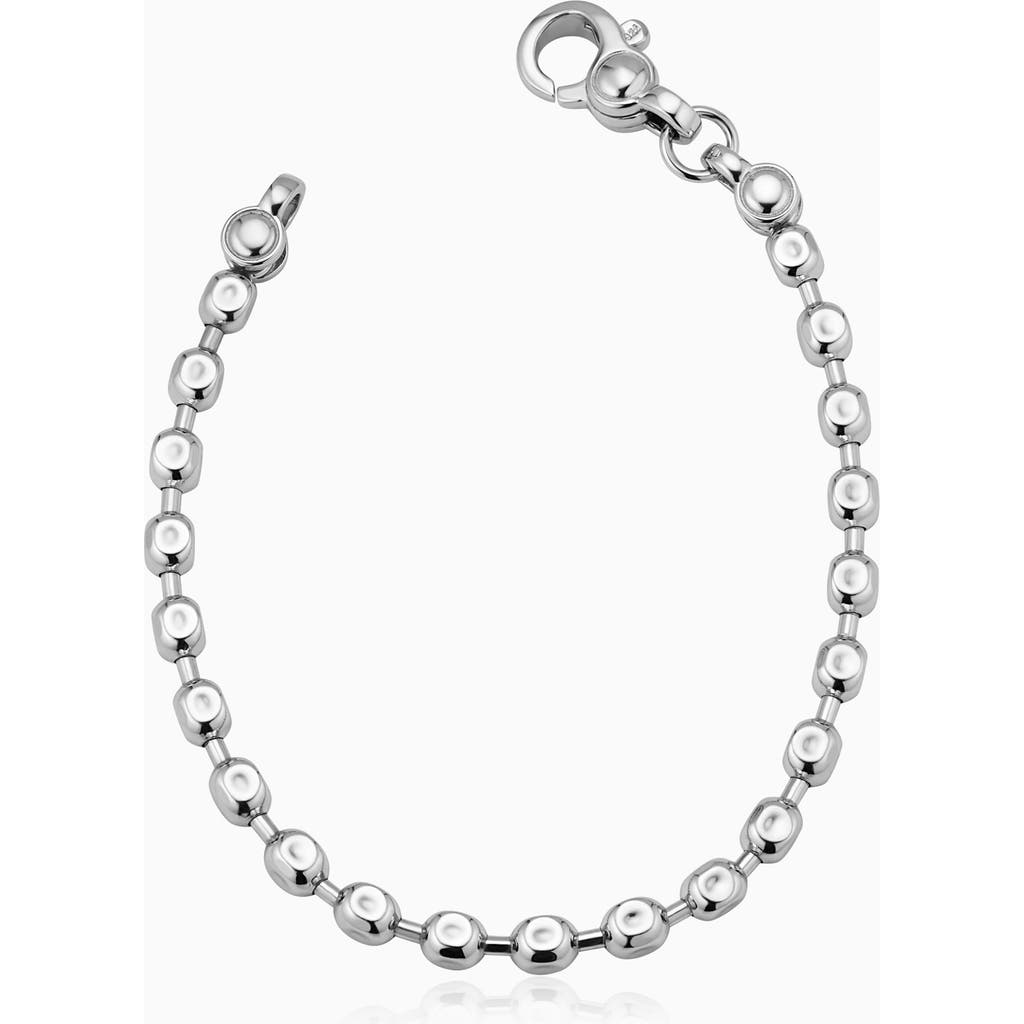 Shop Oradina Mens Axis Bead Bracelet In Silver