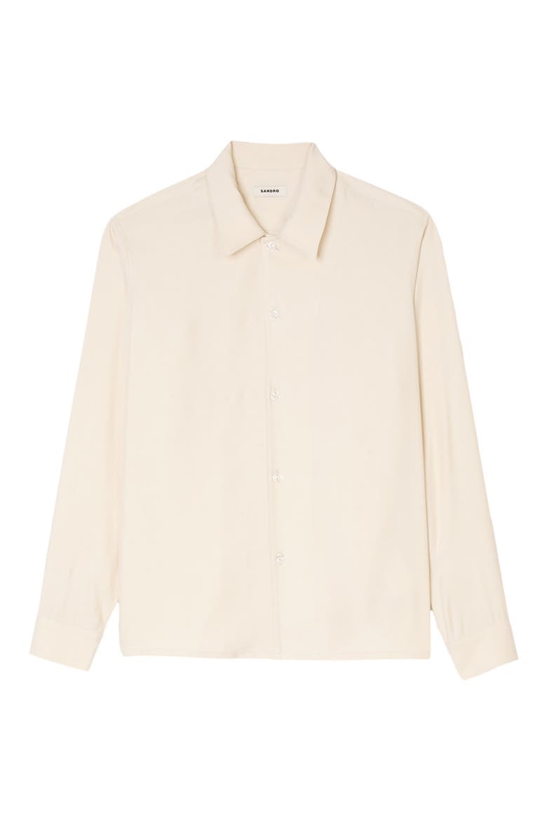 Requin Button-Up Shirt, Alternate, color, ECRU