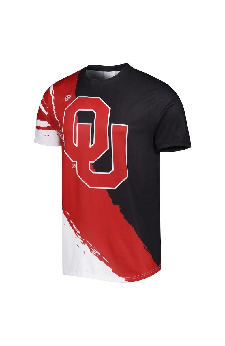 DYME LYFE Men's Dyme Lyfe Crimson/Black Oklahoma Sooners Wave T-Shirt, Alternate, color, 