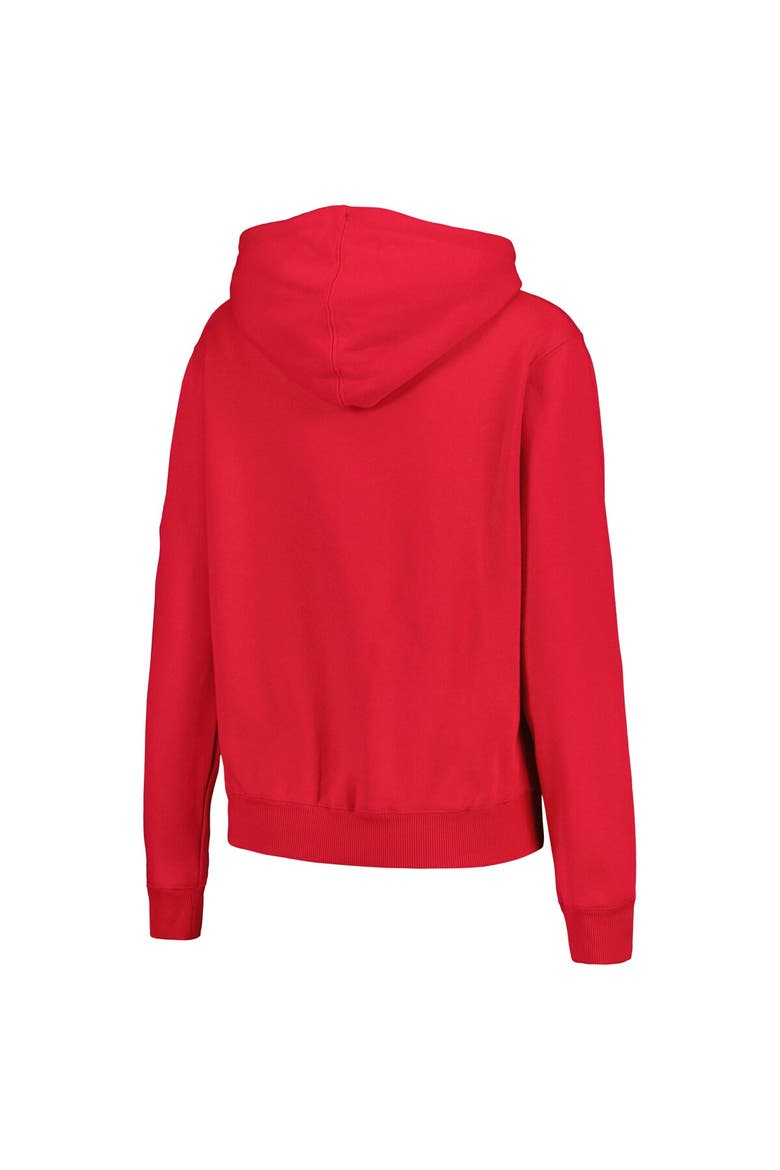 Women's Scarlet Nebraska Huskers Team Big Logo Pullover Hoodie, Alternate, color, Scarlet