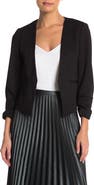 Amanda & Chelsea Pique Cropped Blazer
