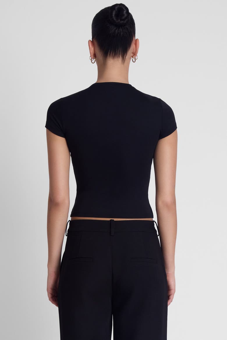 Everyday Jersey Short Sleeve Top, Alternate, color, Black