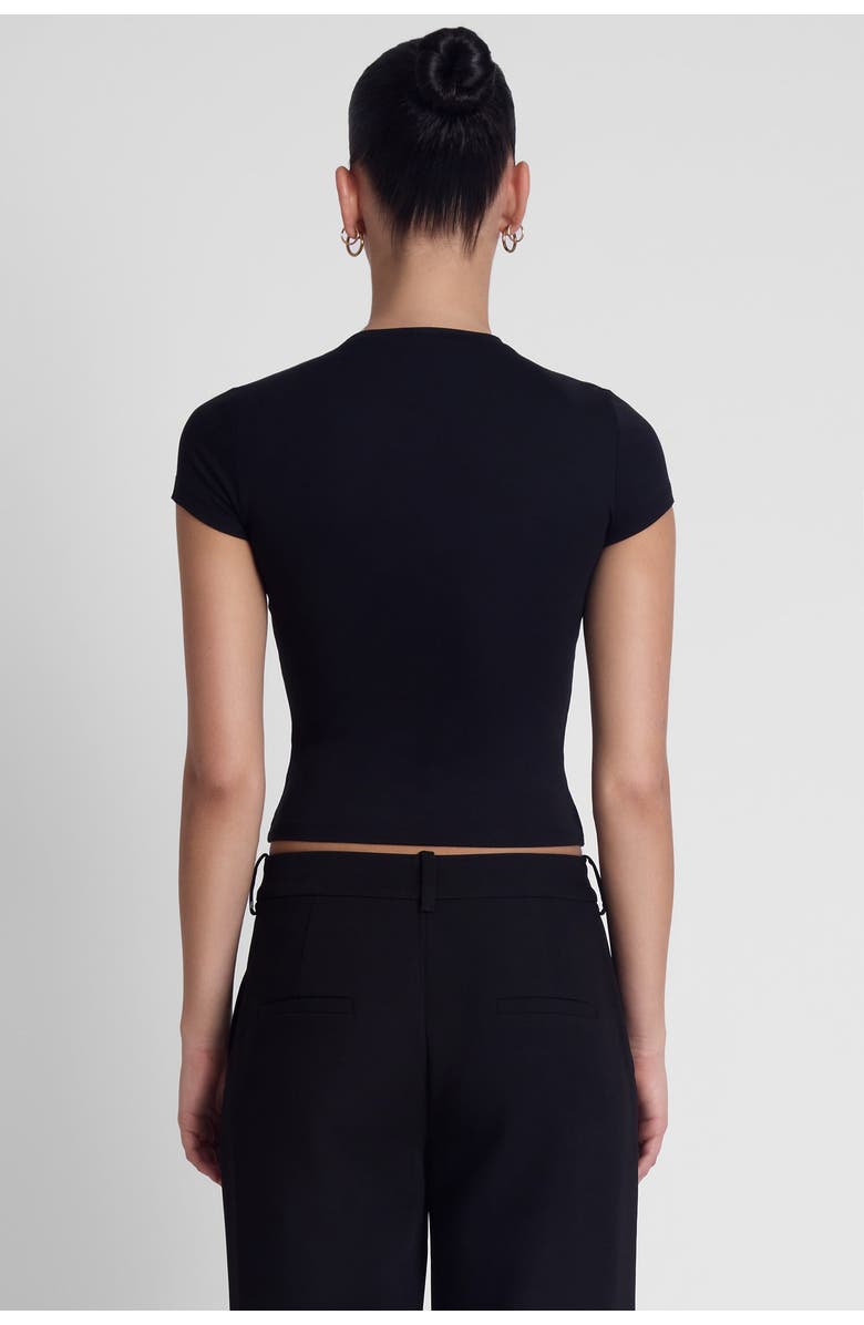 LEAU Everyday Jersey Short Sleeve Top, Alternate, color, Black