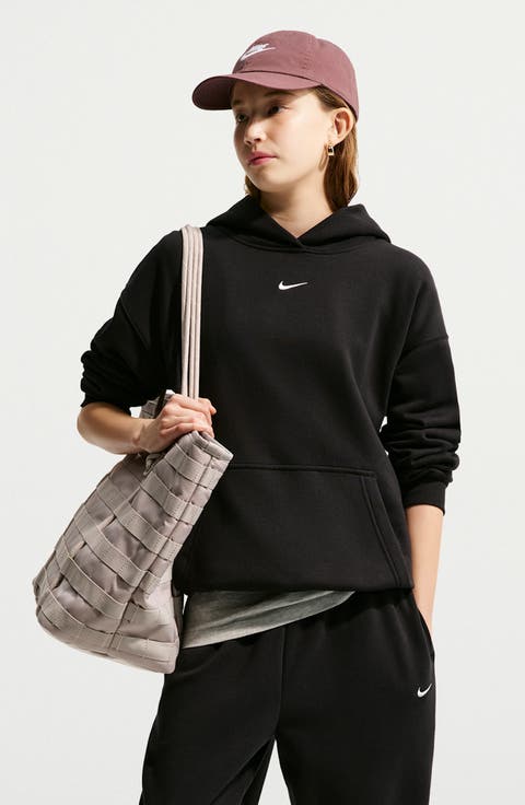 Kids' Sportswear Studio Oversize Fleece Hoodie
