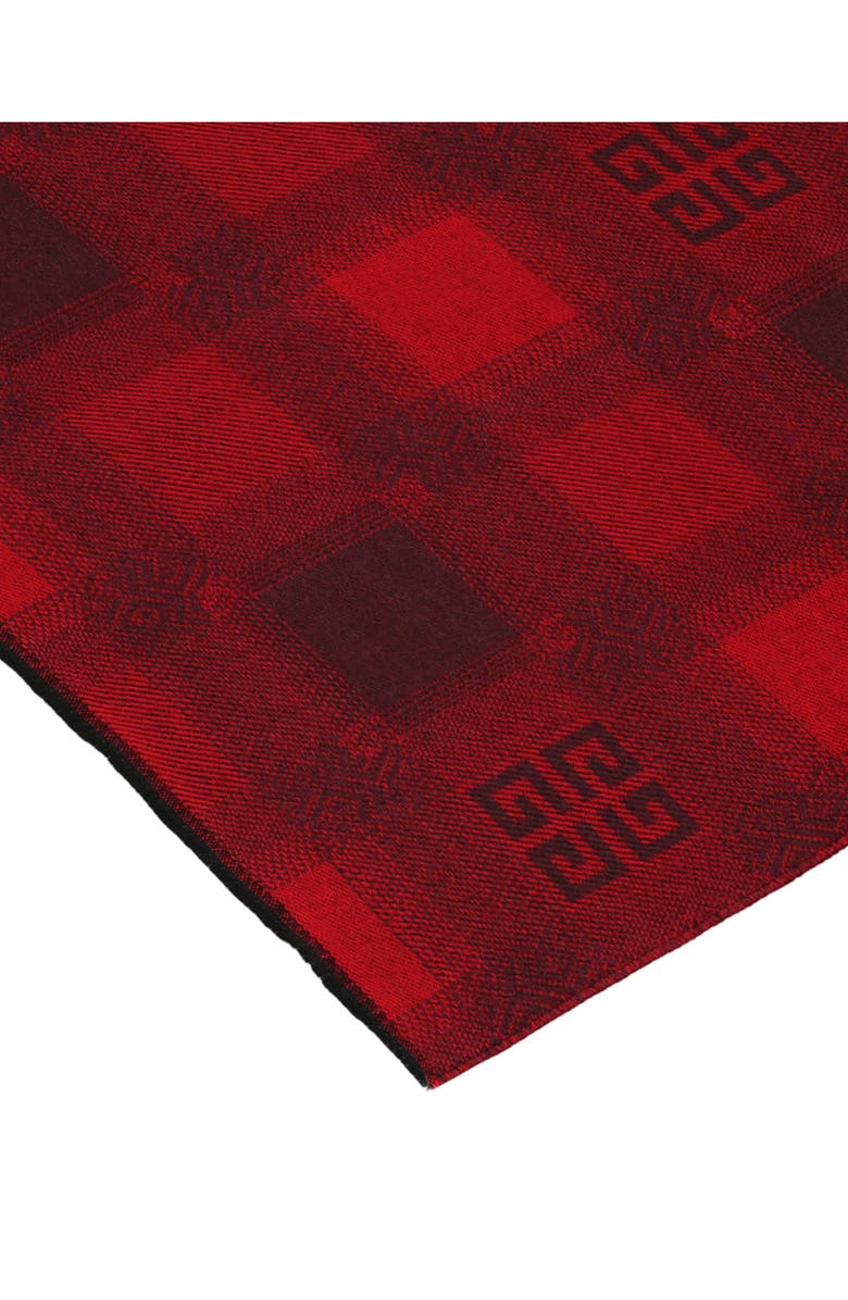 Givenchy Collegial Bonded Wool Scarf, Alternate, color, Red