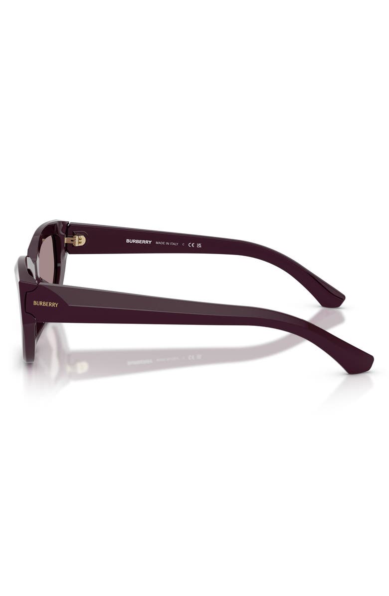 Burberry 54mm Irregular Sunglasses, Alternate, color, Violet