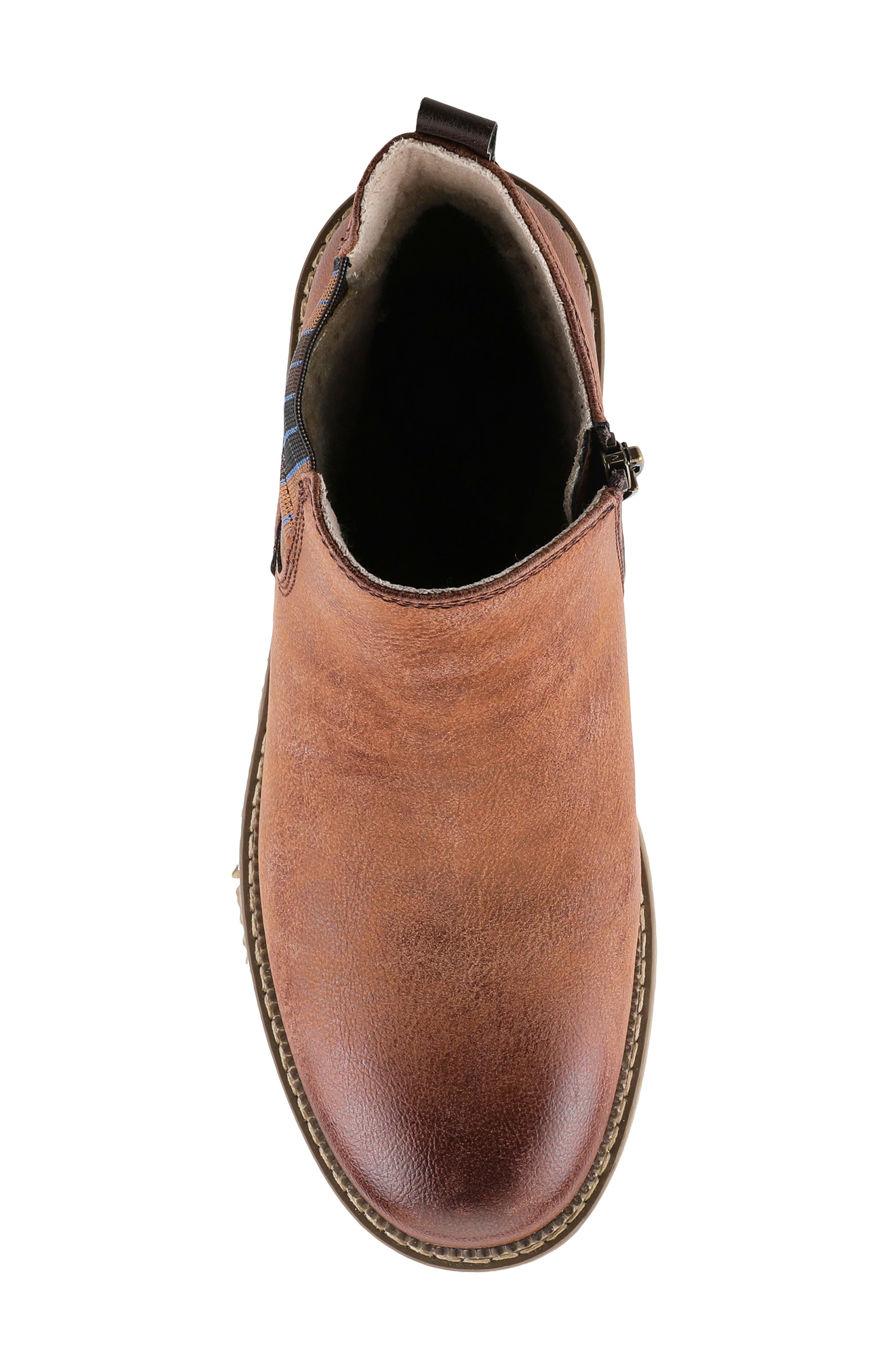 Nonia Water Resistant Chelsea Boot, Alternate, color, BROWN