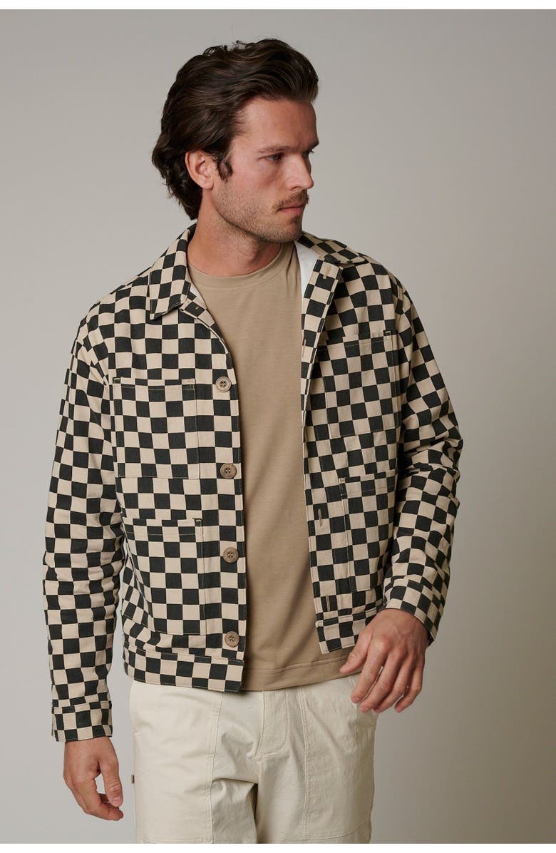 LEISURE LAB Checkmate Ranch Jacket, Alternate, color, Beige Checkered